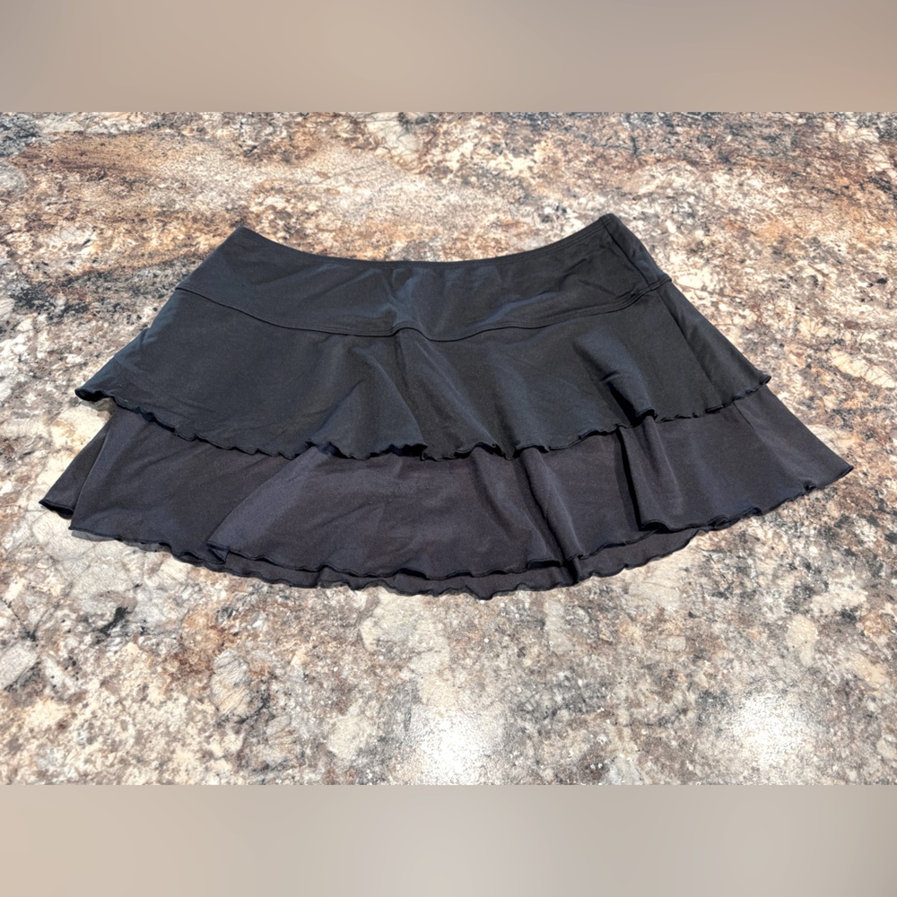 Body Glove Black Ruffled Swimwear mini skirt - Picture 1 of 7